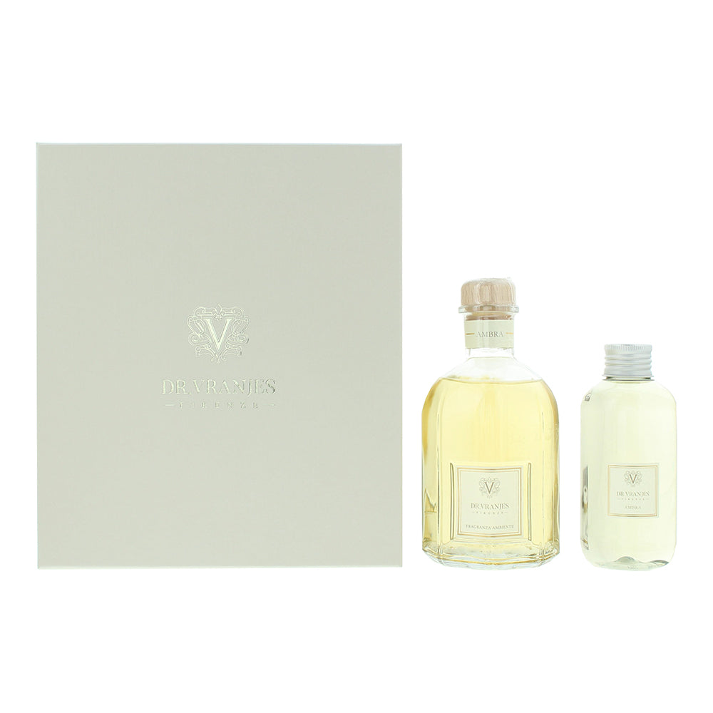 Dr. Vranjes Firenze Ambra 2 Piece Gift Set: Diffuser 250ml - Diffuser Refill 150