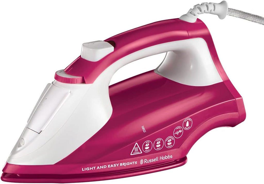 Russell Hobbs Iron | 2400w | Light & Easy Bright | 35g/m | Berry