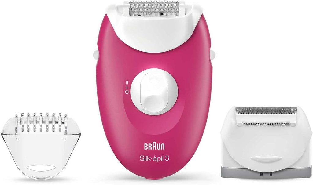 Braun Epilator | Silk-Epil3 | Raspberry | Mains | 2S