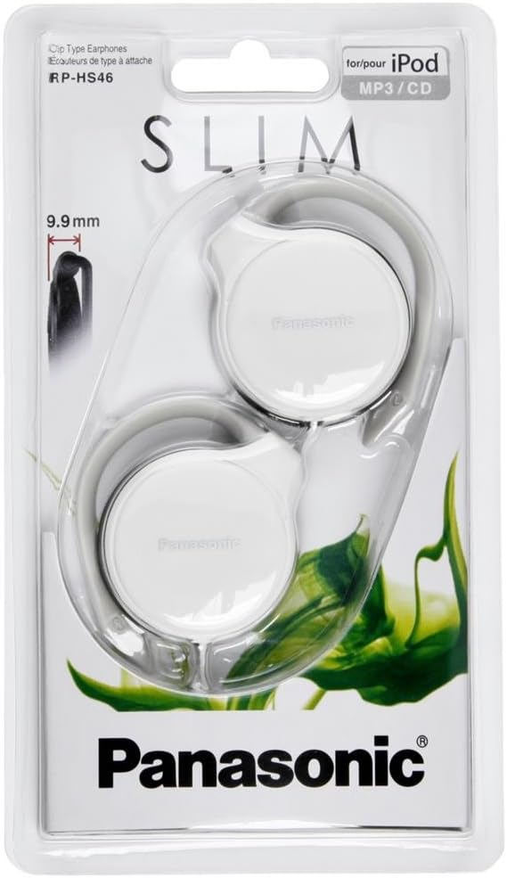 Panasonic Earphones | Clip Type | Slim | White