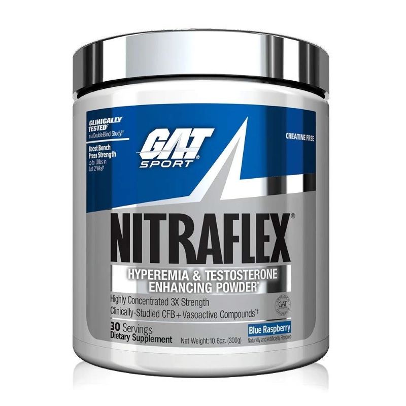 GAT, Nitraflex Classic, Blue Raspberry - 300g
