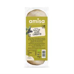 Amisa Organic Olive Ciabatta Gluten Free 180g