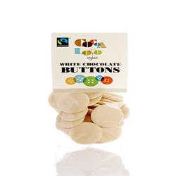 Cocoa Loco Organic F/T White Chocolate Buttons 100g