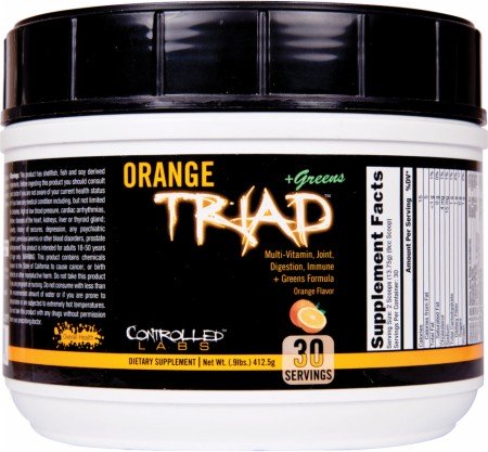 Controlled Labs, Orange Triad + Greens, Orange - 408g