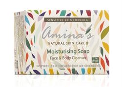 Amina's Natural Skincare Face & Body Moisturising Soap Cleanse for Everyday Use 130g