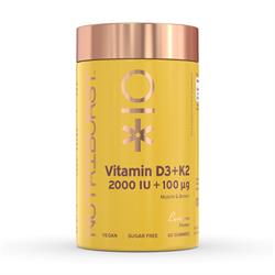 Nutriburst Sugar-Free Vegan Vitamin D3 + K2 2000iu 60 x Gummies
