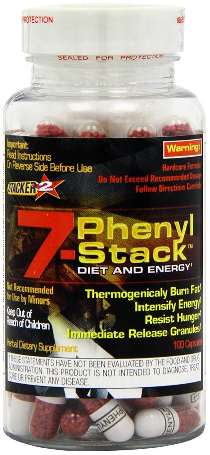 Stacker2 Europe, Stacker 2 7-Phenyl Stack - 100 caps