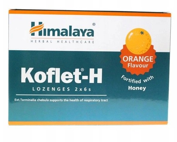 Himalaya, Koflet-H, Orange - 12 lozenges