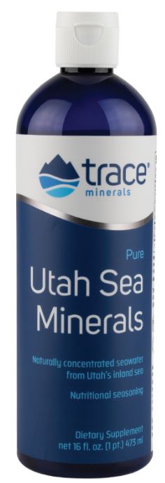 Trace Minerals, Utah Sea Minerals - 296ml.