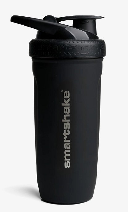 SmartShake, Reforce Stainless Steel, Black - 900 ml.