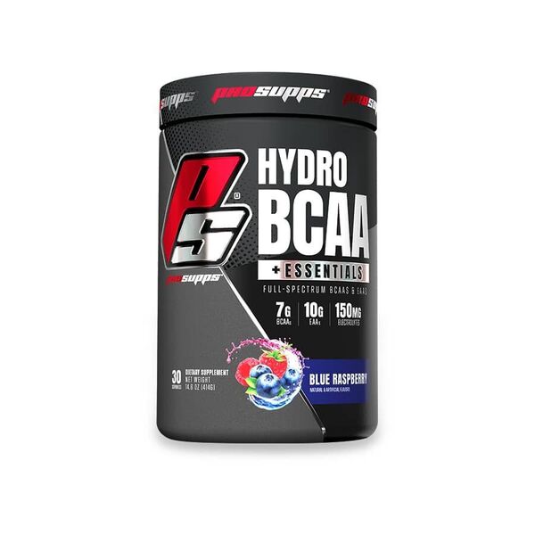 Pro Supps, HydroBCAA + Essentials, Blue Raspberry - 414g
