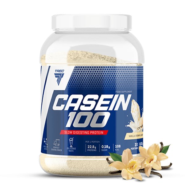 Trec Nutrition, Casein 100, Vanilla - 600g