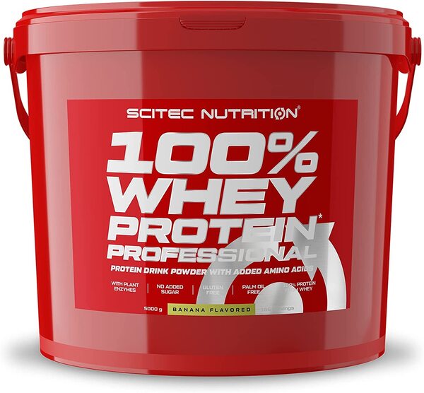 SciTec, 100% Whey Protein Professional, Banana - 5000g