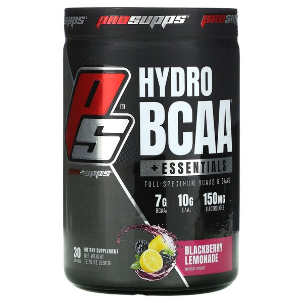 Pro Supps, HydroBCAA + Essentials, Blackberry Lemonade - 390g