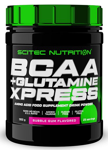 SciTec, BCAA + Glutamine XPress, Bubble Gum - 600g