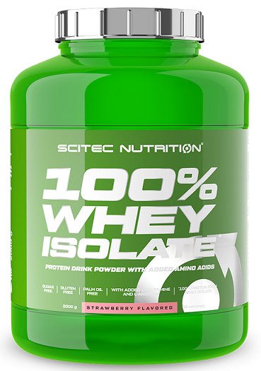 SciTec, 100% Whey Isolate, Strawberry - 2000g