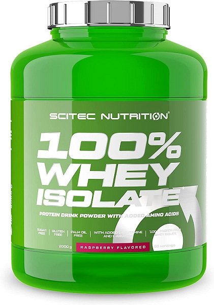 SciTec, 100% Whey Isolate, Raspberry - 2000g