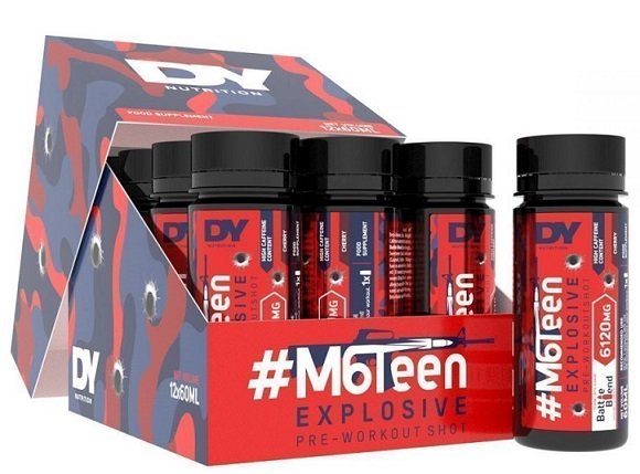 Dorian Yates, #M6Teen Explosive Pre-Workout Shot, Blueberry - 12 x 60ml.