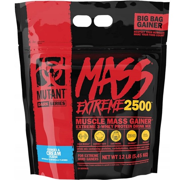 Mutant, Mutant Mass Extreme 2500, Cookies & Cream - 5450g