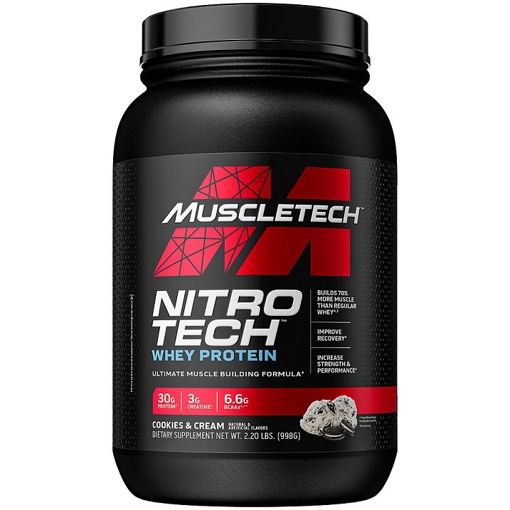 MuscleTech, Nitro-Tech, Cookies & Cream (EAN 631656703276) - 998g