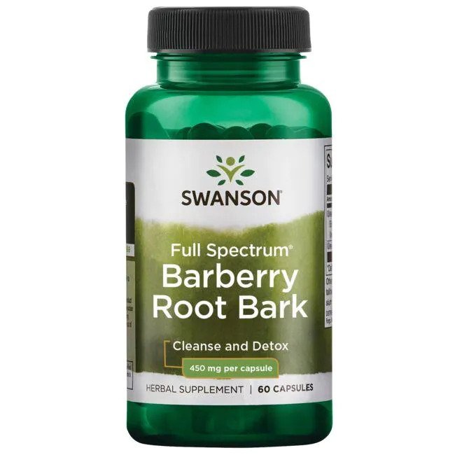Swanson, Full Spectrum Barberry Root Bark, 450mg - 60 caps