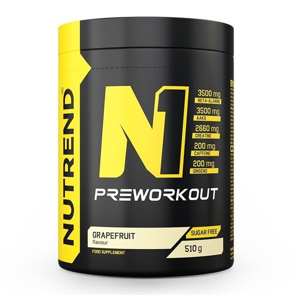 Nutrend, N1 Pre-Workout, Grapefruit - 510g