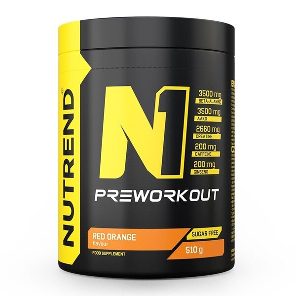 Nutrend, N1 Pre-Workout, Red Orange - 510g