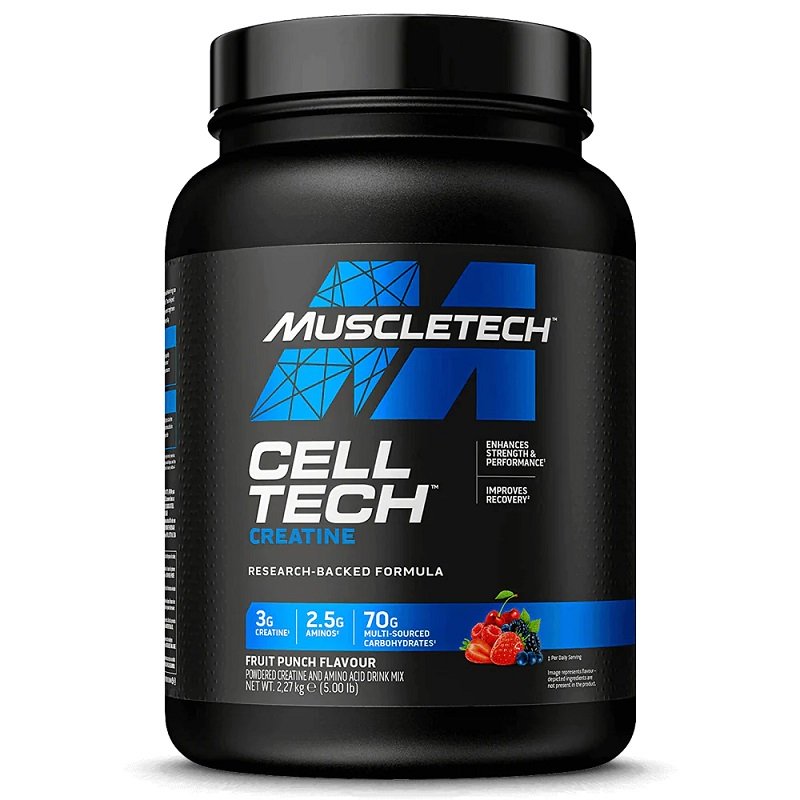 MuscleTech, Cell-Tech Creatine, Fruit Punch (New Formula) - 2270g