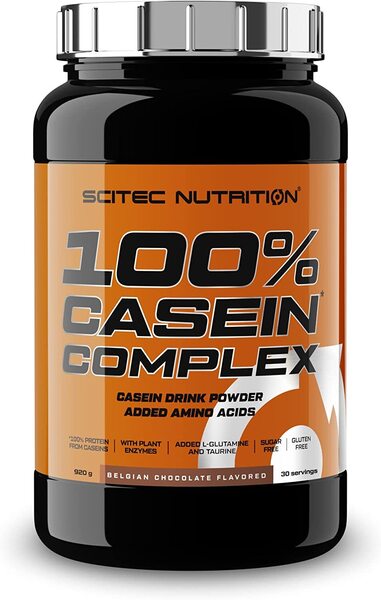 SciTec, 100% Casein Complex, Belgian Chocolate - 920g