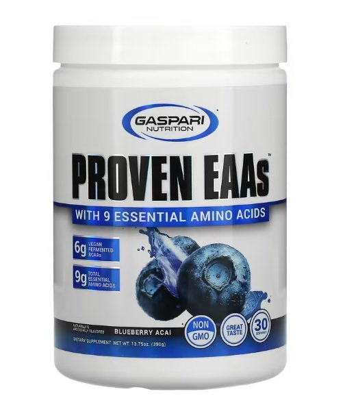 Gaspari Nutrition, Proven EAAs, Blueberry Acai - 390g