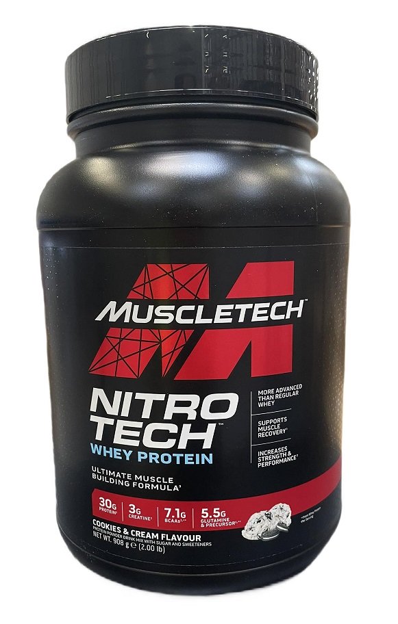 MuscleTech, Nitro-Tech, Cookies & Cream (EAN 631656259995) - 908g