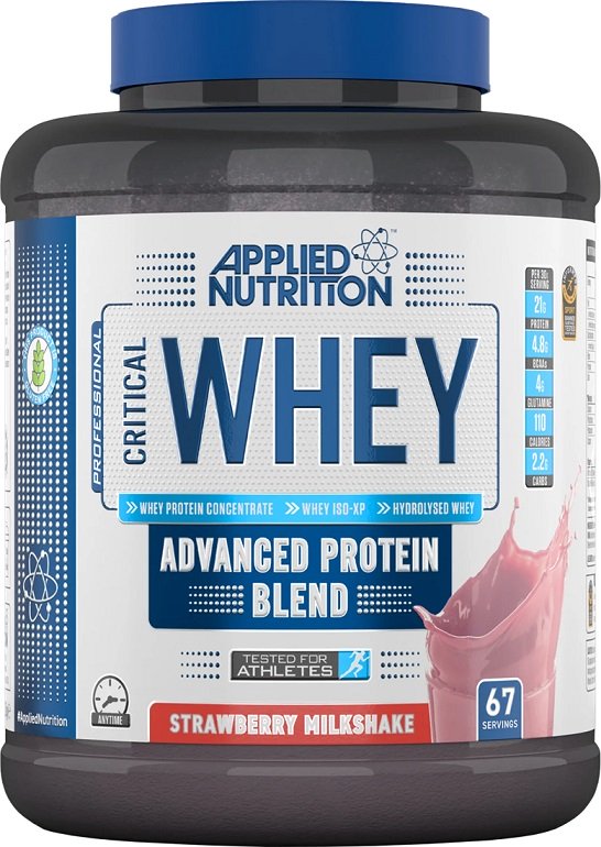 Applied Nutrition, Critical Whey, Strawberry Milkshake - 2000g
