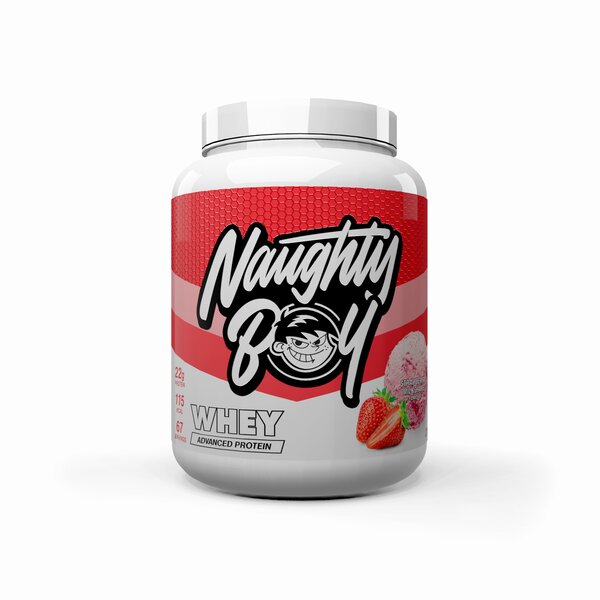 Naughty Boy, Advanced Whey, Strawberry Milkshake - 2010g