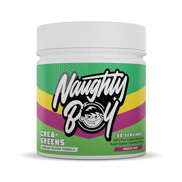 Naughty Boy, Crea-Greens, Passion Fruit - 270g