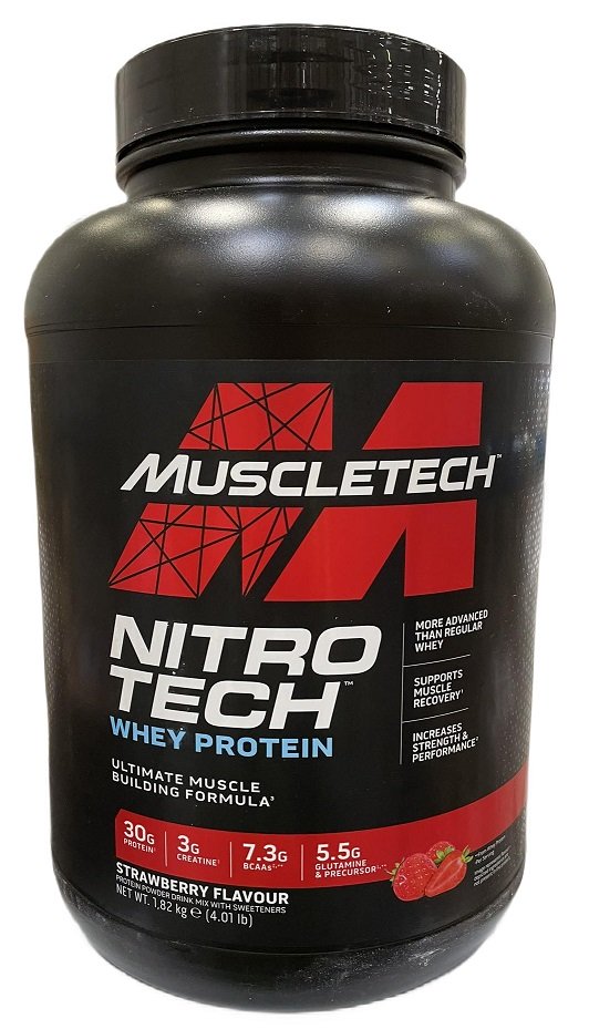 MuscleTech, Nitro-Tech, Strawberry - 1820g