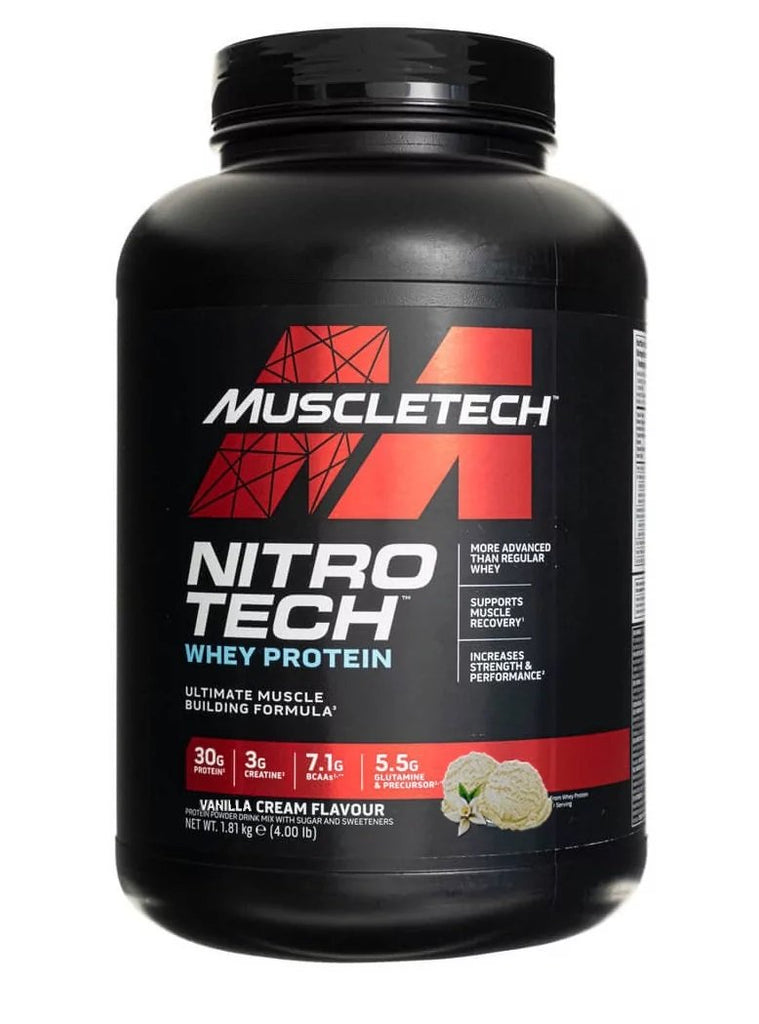 MuscleTech, Nitro-Tech, Vanilla Cream - 1810g