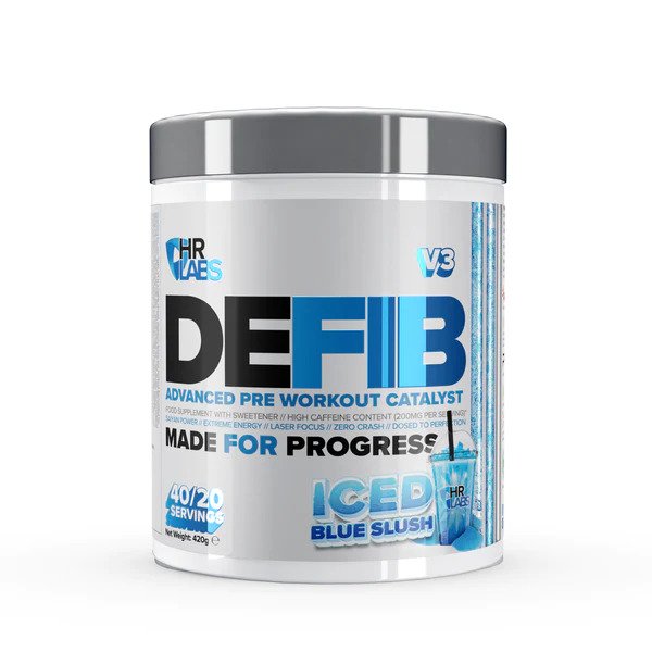 HR Labs, Defib V3 - Advanced Pre Workout Catalyst, Iced Blue Slush - 420g