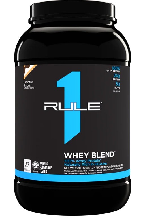 Rule One, R1 Whey Blend, Campfire S'mores - 905g