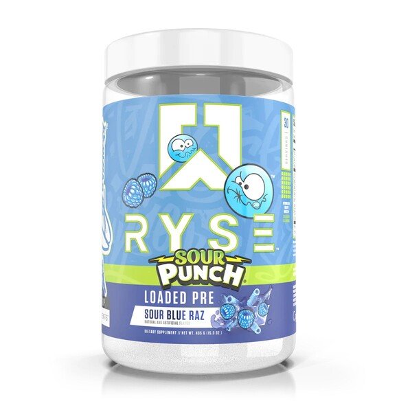 RYSE, Loaded Pre V2, Sour Blue Raz - 435g