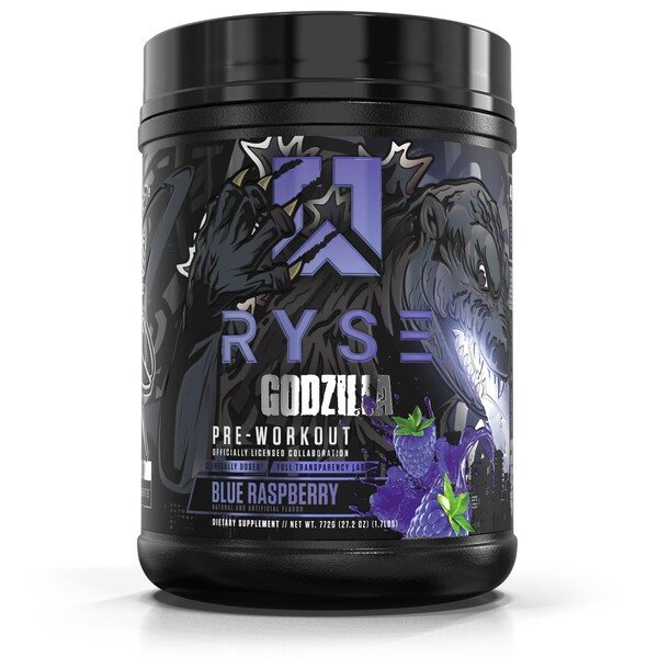 RYSE, Godzilla Pre-Workout, Blue Raspberry - 772g