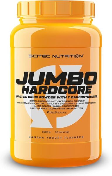 SciTec, Jumbo Hardcore, Banana Yoghurt - 1530g