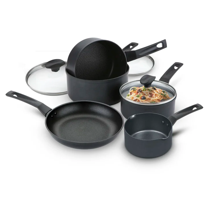 Prestige 9x Tougher | 5pc Set | Alum | Saucepan | Induction