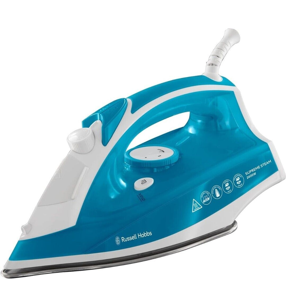 Russell Hobbs Iron | Supreme Steam | 2400w | Aqua & White