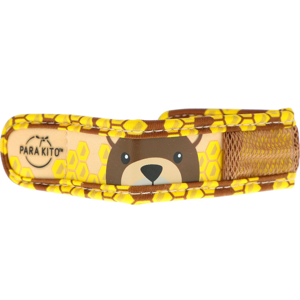 Para'kito, Mosquito Repellent Band + 2 Pellets, Kids, Brown Bear, 3 Piece Set