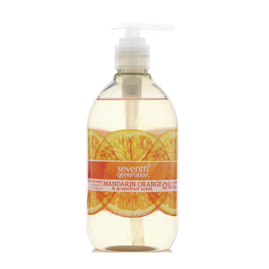 Seventh Generation, Natural Hand Wash, Mandarin Orange & Grapefruit, 12 fl oz (354 ml)
