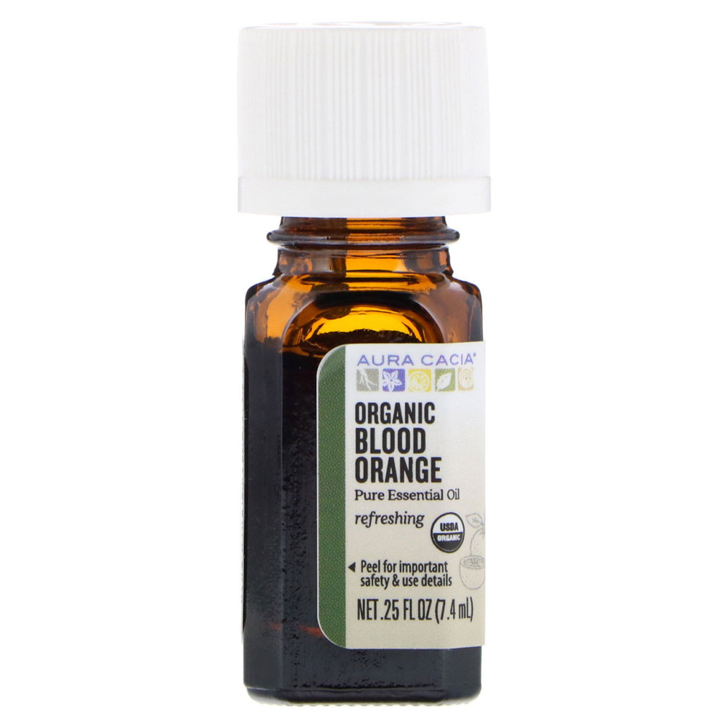 Aura Cacia, Pure Essential Oil, Blood Orange, .25 fl oz (7.4 ml)