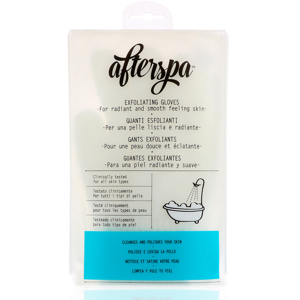 AfterSpa, Exfoliating Gloves , 1 Pair