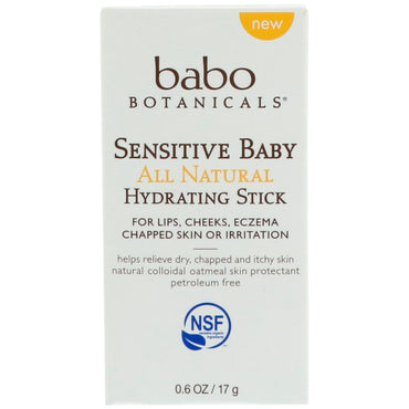 Babo Botanicals, Sensitive Baby, All Natural Hydrating Stick, 0.6 oz (17 g)
