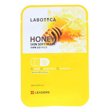 Leaders, Labotica, Honey Skin Soft Mask, 1 Mask, 20 ml