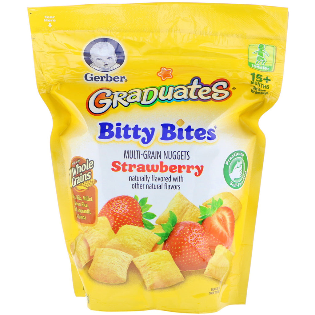 Gerber Graduates Bitty Bites Toddler 15+ Months Strawberry 2.50 oz (71 g)